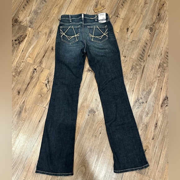 R.E.A.L. Mid Rise Stretch Icon Stackable Straight Leg Jean - Picture 4 of 5